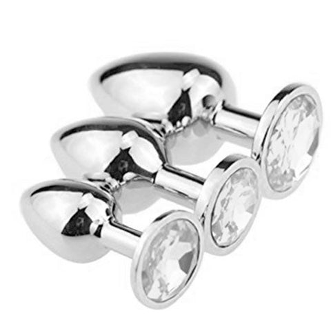 Luxury Diamond Butt Plugs Set of 3 small, medium, large