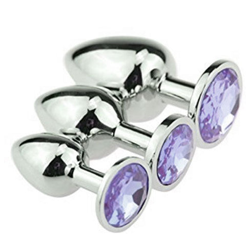 Luxury Diamond Butt Plugs Set of 3 small, medium, large