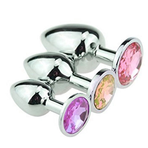 Luxury Diamond Butt Plugs Set of 3 small, medium, large