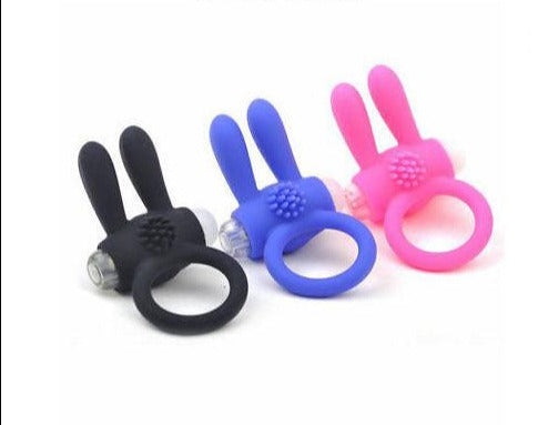 Rampant Rabbit Cock Ring Vibrator Clitoral Stimulator silicone Sex toy