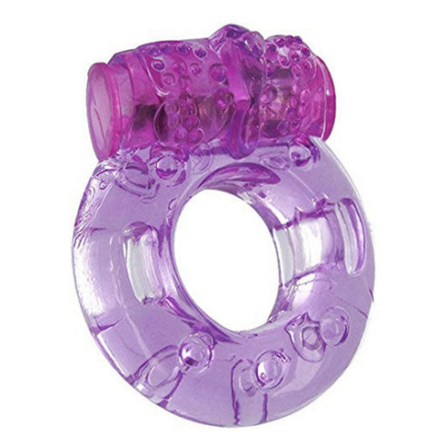 Vibrating Cock Ring it Vibrates Balls or Clitoris with FREE BATTERIES