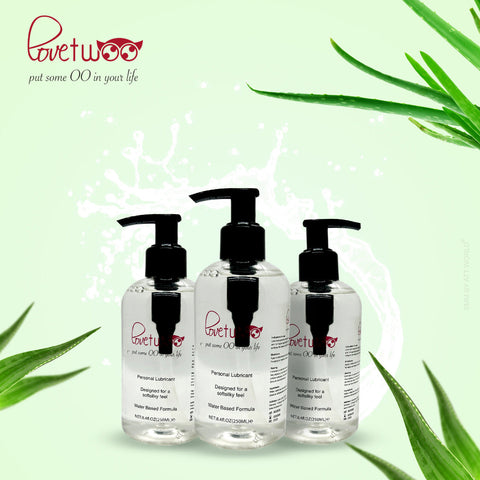 Lovetwoo sex lubricant water based, vaginal, anal, intimate, super slick Gel 250ml