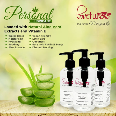 Lovetwoo sex lubricant water based, vaginal, anal, intimate, super slick Gel 250ml
