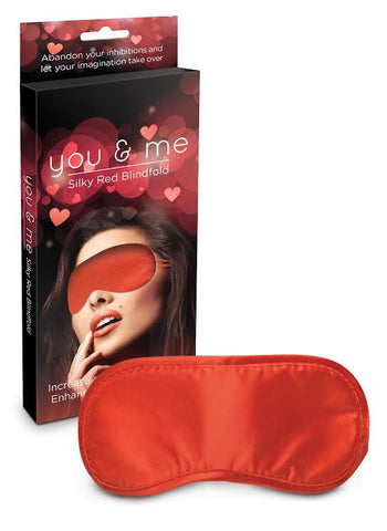 You & Me Red Satin Blindfold