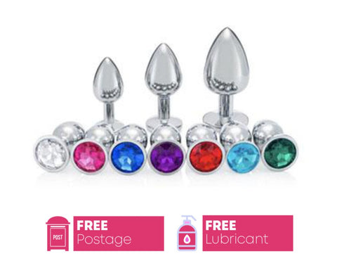 Luxury Diamond Butt Plugs Set of 3 small, medium, large