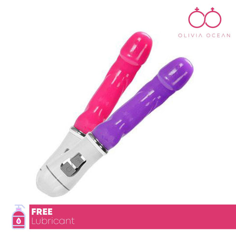 Vibrator Dildo Clear Jelly G Spot Rampant Rabbit Sex Toy Multi Speed 7 inch