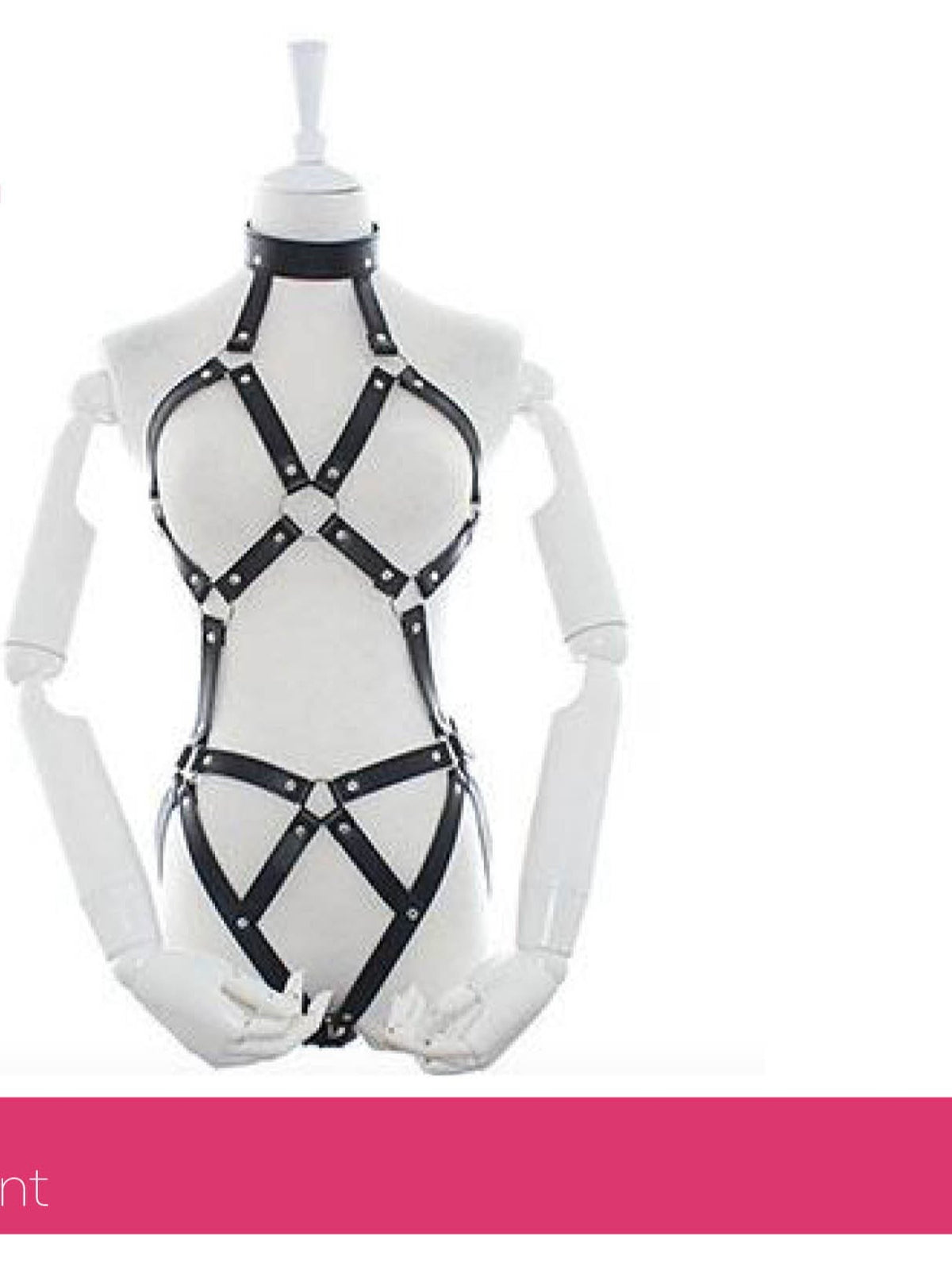 Sexy Leather Body Harness Restraint Fetish Costume Bondage unisex