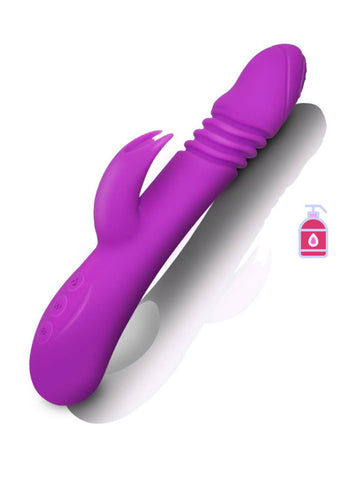 Powerful Thrusting Rampant Rabbit Vibrator Dildo Sex Toy Rechargeable Waterproof