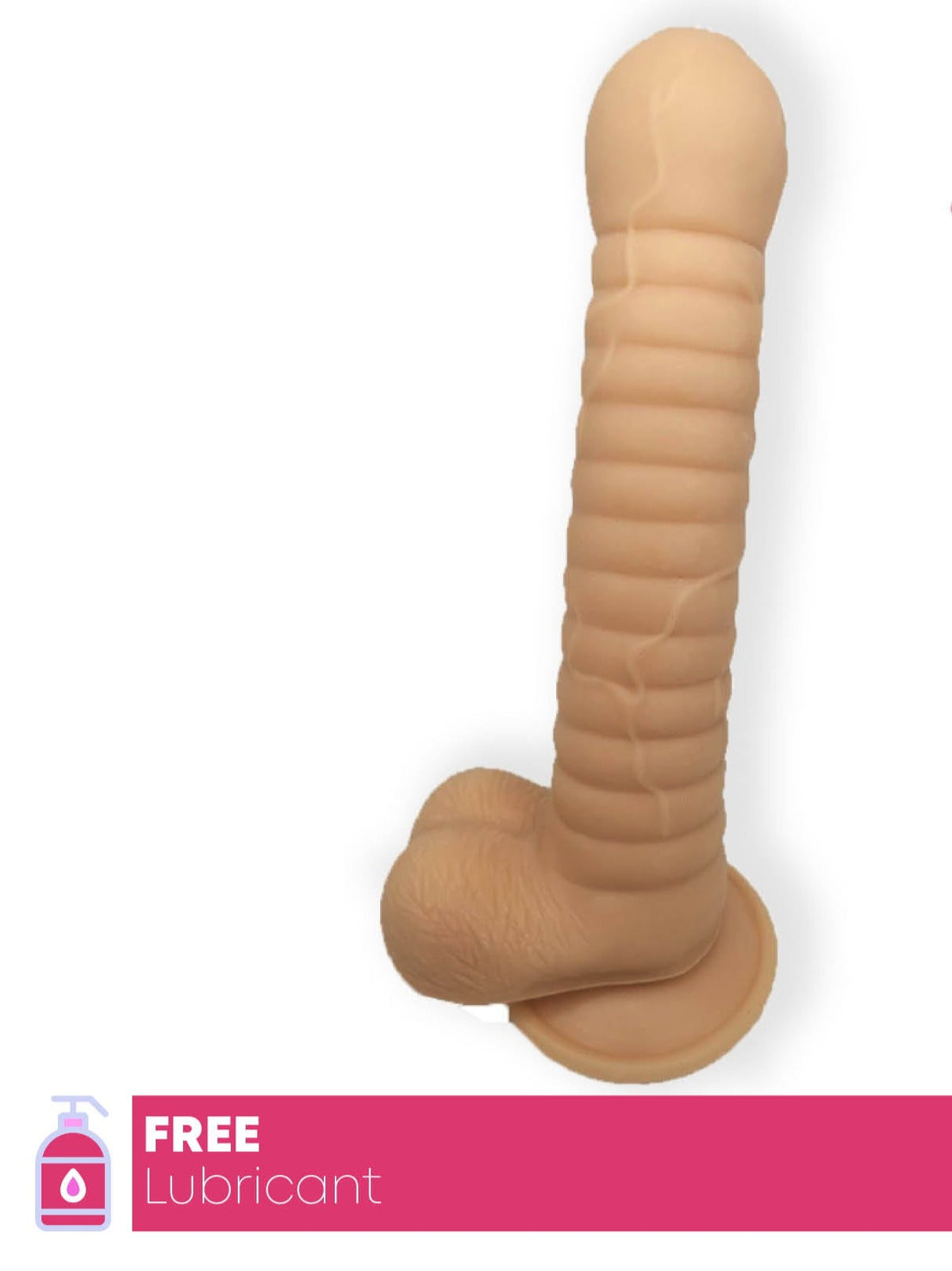 Huge 10 Inch Realistic Dildo with Suction Cup (Rubber)