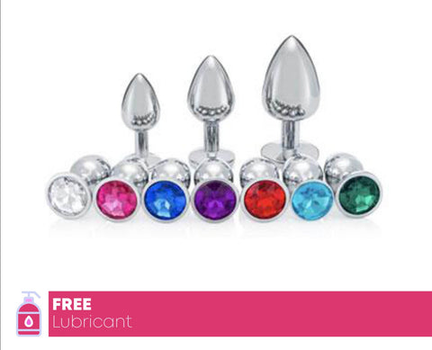 Luxury Diamond Butt Plugs Set of 3 small, medium, large