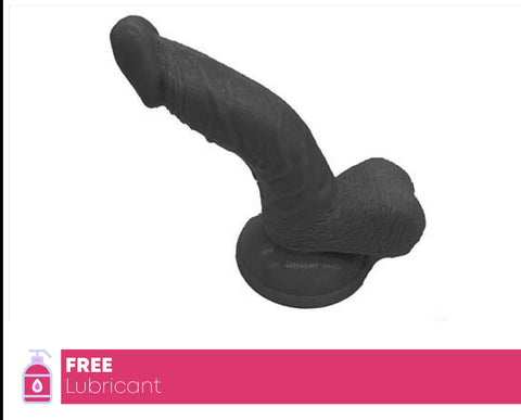Suction Cup DILDO 7 inch Bent Amazing Large  G Spot Real Feel Flesh Sex Toy
