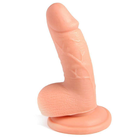 Realistic Dildo with balls - Powerful Suction Cup Adult Sex Toy 5"