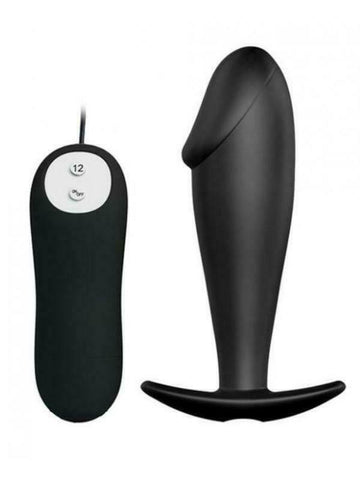 Dildo Vibrator 12 Speed Vibrating Anal Butt Plug G Spot Massager Sex Toys Women Men