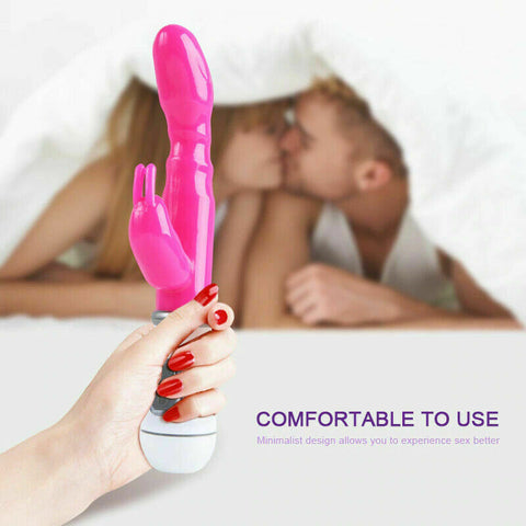 Vibrating Multi 12 Speed Rabbit Vibrator G Spot Clitoral Dildo Adult Sex Toy