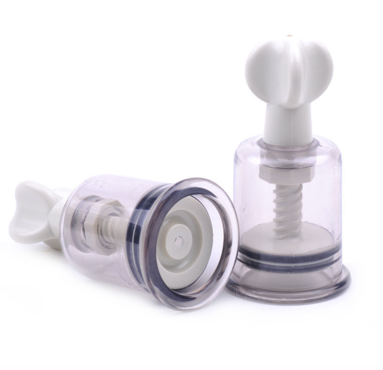 Twin Pack Nipple Enlarger Suckers Suction Pumps Twist Rotary
