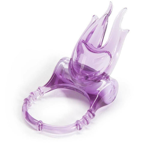 Mens Vibrating Cock Ring Vibrator With Batteries Impotence Delay Aid Stimulator FIRE