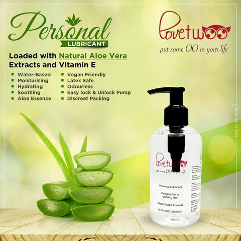 Lovetwoo sex lubricant water based, vaginal, anal, intimate, super slick Gel 250ml