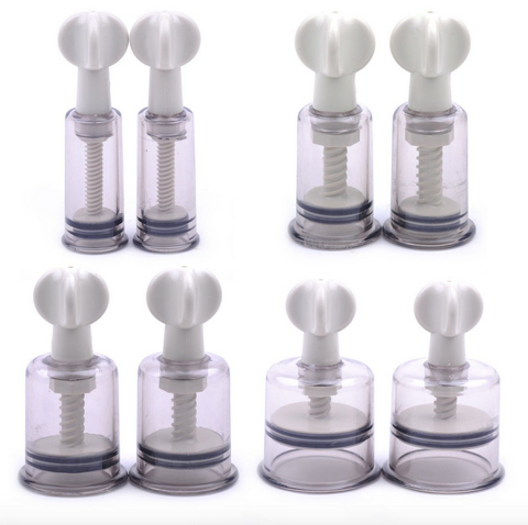Twin Pack Nipple Enlarger Suckers Suction Pumps Twist Rotary