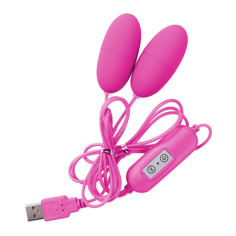 Dual Love Eggs Vibrator Pink