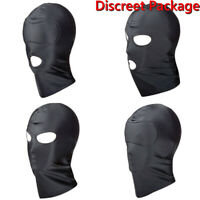 Fetish Open Mouth Hood Slave Face Mask Head Bondage Adult Gimp Mask BDSM