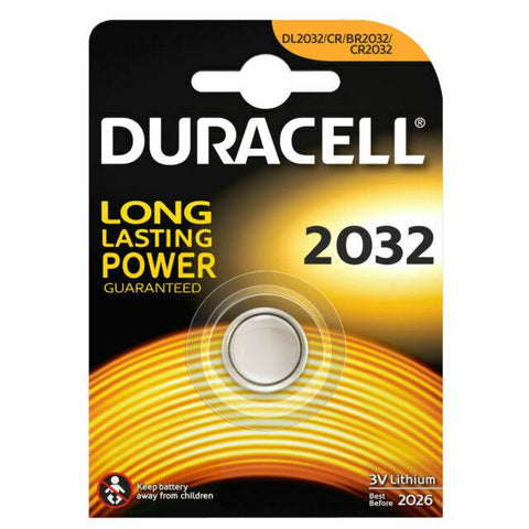 Duracell CR2032 X 2 Packs 3V Lithium Button Battery Cell DL/CR 2032