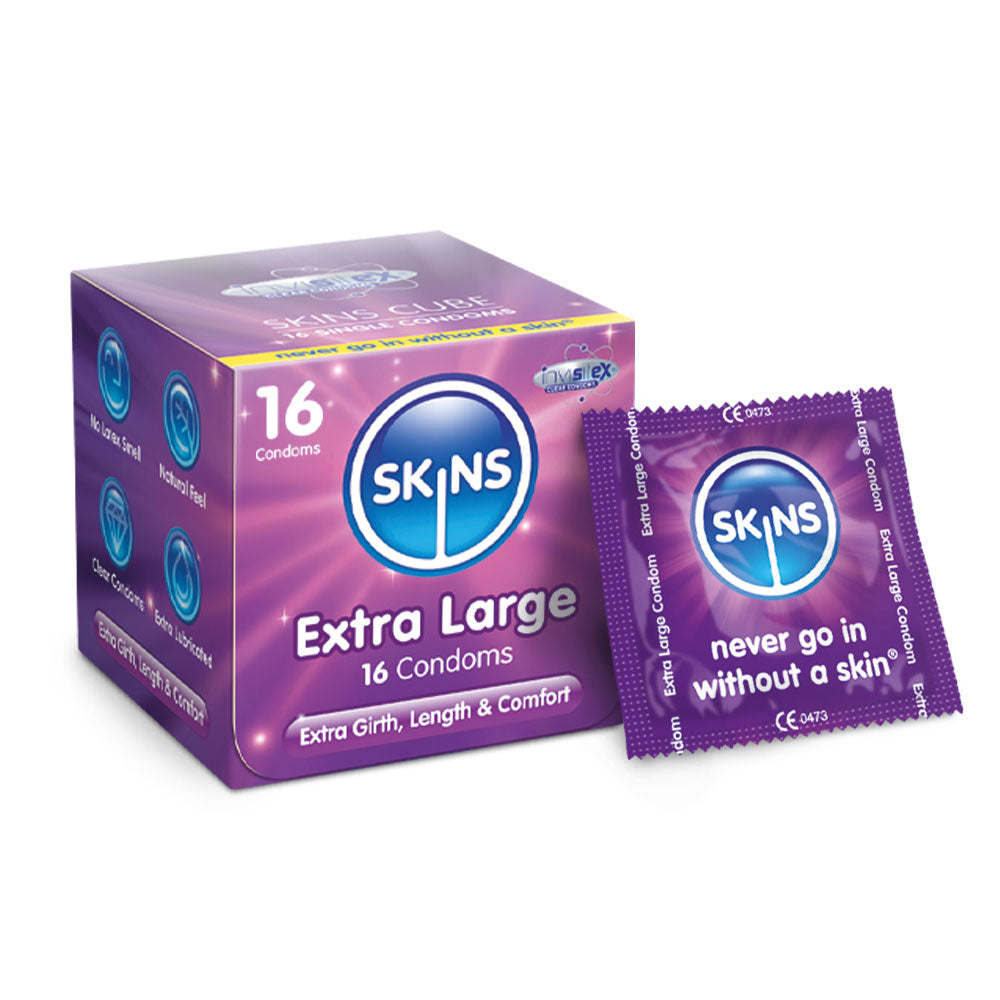 Skins Condoms Extra Large Cube 16 Pack